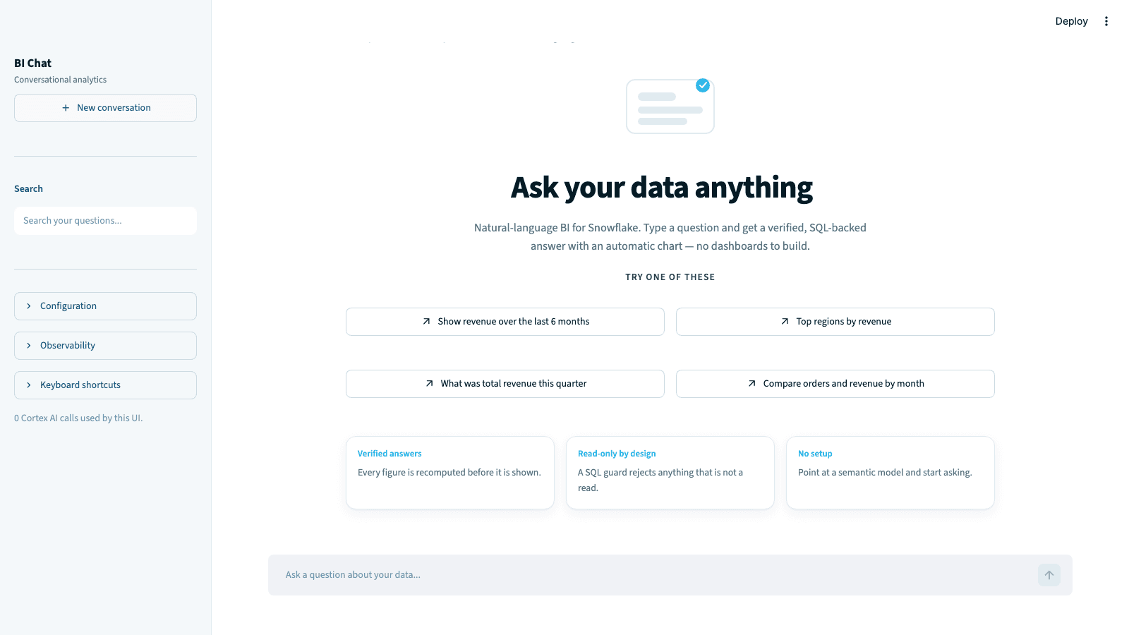 Secure BI Chat